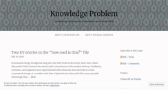 Desktop Screenshot of knowledgeproblem.com